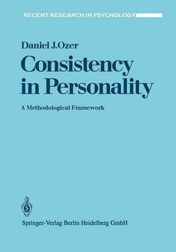 Cover image for Consistency in Personality: A Methodological Framework