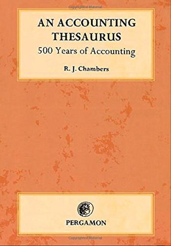 Cover image for An Accounting Thesaurus: 500 years of accounting