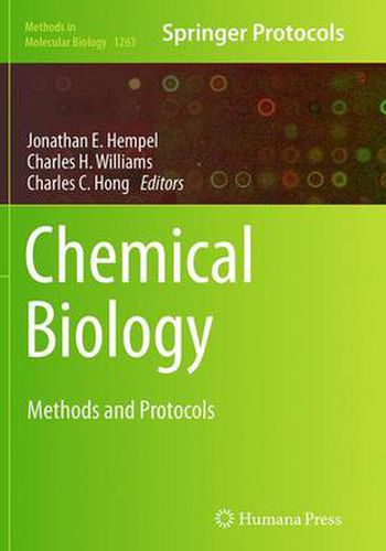 Cover image for Chemical Biology: Methods and Protocols