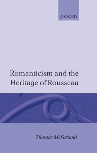 Cover image for Romanticism and the Heritage of Rousseau