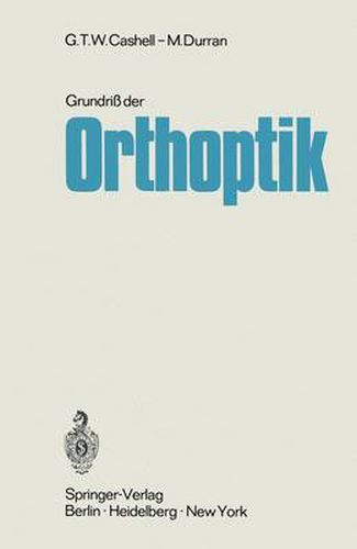 Cover image for Grundriss der Orthoptik