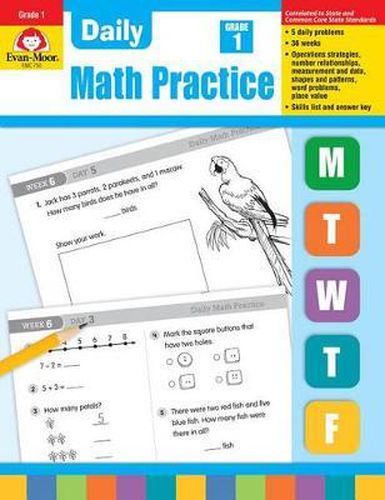 Cover image for Daily Math Practice, Grade 1 Teacher Edition
