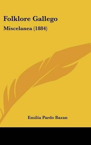 Cover image for Folklore Gallego: Miscelanea (1884)