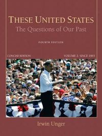 Cover image for These United States: The Questions of Our Past, Concise Edition, Volume 2