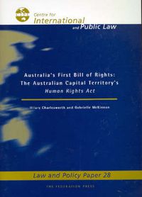 Cover image for Australia's First Bill of Rights