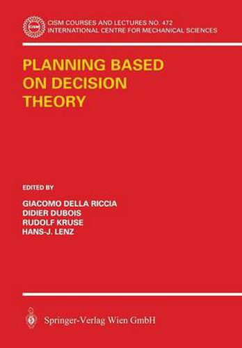 Cover image for Planning Based on Decision Theory