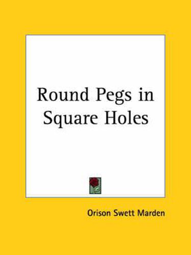 Cover image for Round Pegs in Square Holes (1922)