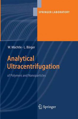 Cover image for Analytical Ultracentrifugation of Polymers and Nanoparticles