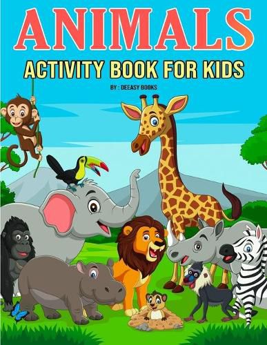 Cover image for Animals Activity Book for Kids