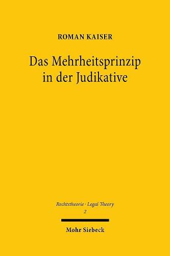 Cover image for Das Mehrheitsprinzip in der Judikative