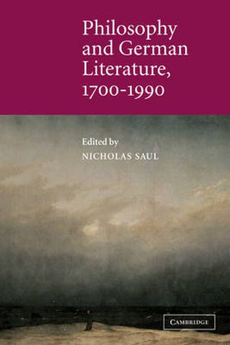 Cover image for Philosophy and German Literature, 1700-1990