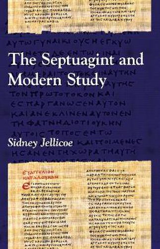 Cover image for The Septuagint and Modern Study