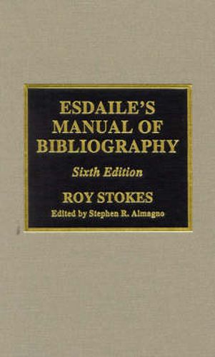 Esdaile's Manual of Bibliography