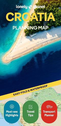 Cover image for Lonely Planet Croatia Planning Map