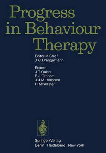 Cover image for Progress in Behaviour Therapy