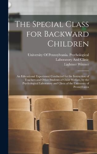 Cover image for The Special Class for Backward Children