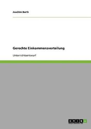 Cover image for Gerechte Einkommensverteilung