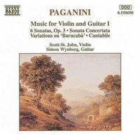 Cover image for Paganini Music For Violin And Guitar Vol 1