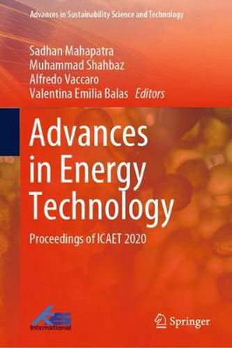 Cover image for Advances in Energy Technology: Proceedings of ICAET 2020