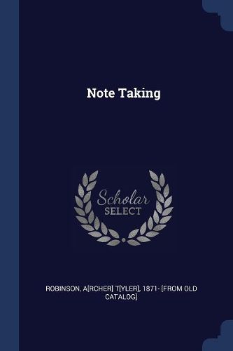Cover image for Note Taking