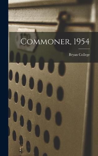 Cover image for Commoner, 1954