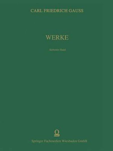 Cover image for Werke: Siebenter Band