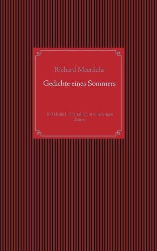 Gedichte eines Sommers: 100 kleine Lichtstrahlen in schwierigen Zeiten