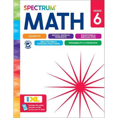 Cover image for Spectrum Math Workbook, Grade 6