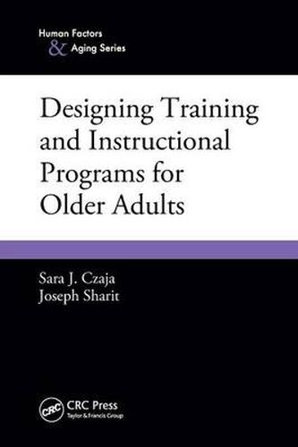 Cover image for Designing Training and Instructional Programs for Older Adults