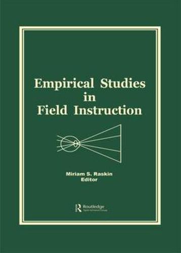 Cover image for Empirical Studies in Field Instruction