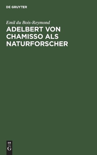 Cover image for Adelbert Von Chamisso ALS Naturforscher