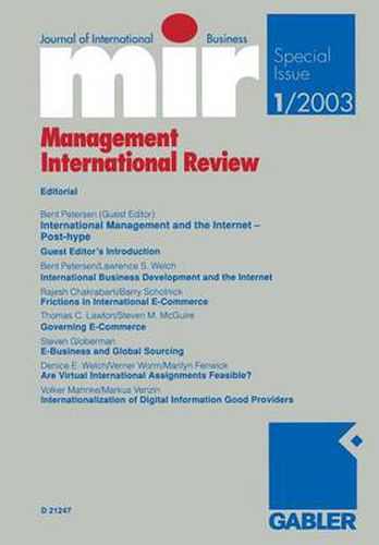 Cover image for Mir: Management International Review