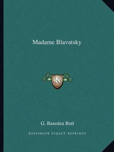 Cover image for Madame Blavatsky