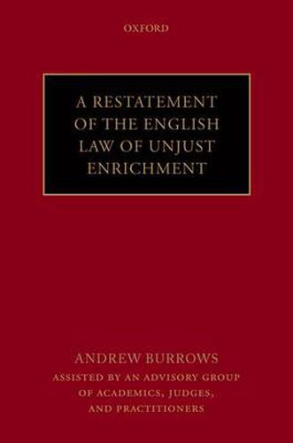 Cover image for A Restatement of the English Law of Unjust Enrichment