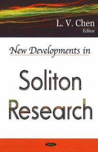 Cover image for New Developments in Soliton Research