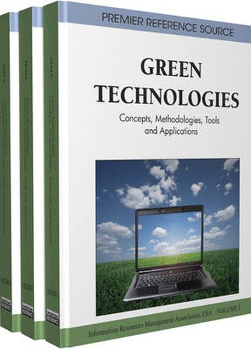 Cover image for Green Technologies: Concepts, Methodologies, Tools and Applications