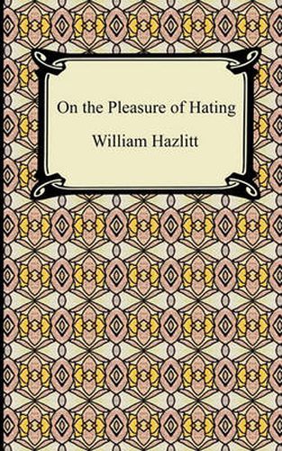 Cover image for On the Pleasure of Hating