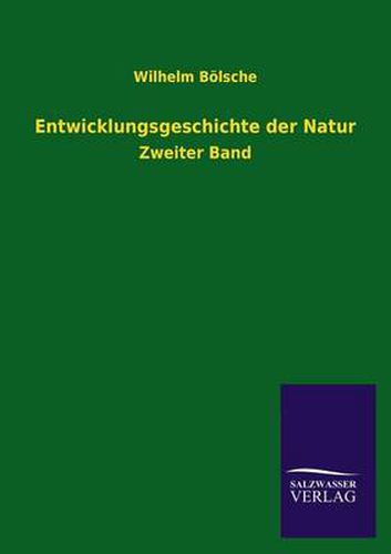 Cover image for Entwicklungsgeschichte Der Natur