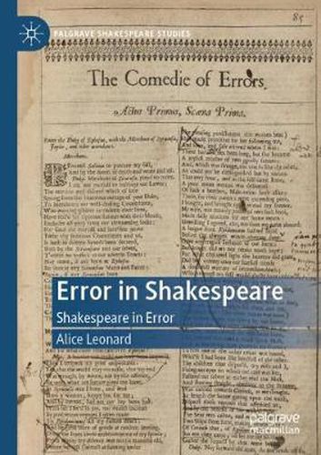 Cover image for Error in Shakespeare: Shakespeare in Error