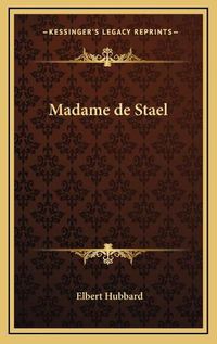 Cover image for Madame de Stael