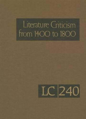 Cover image for Literature Criticism from 1400 to 1800