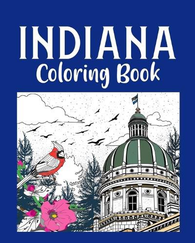 Cover image for Indiana Coloring Book