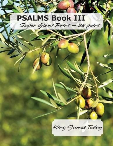 PSALMS Book III, Super Giant Print - 28 point: King James Today