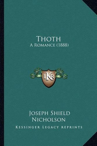 Cover image for Thoth: A Romance (1888)