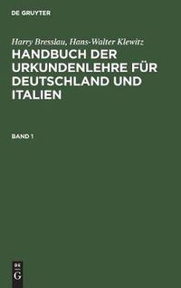 Cover image for Handbuch der Urkundenlehre fur Deutschland und Italien