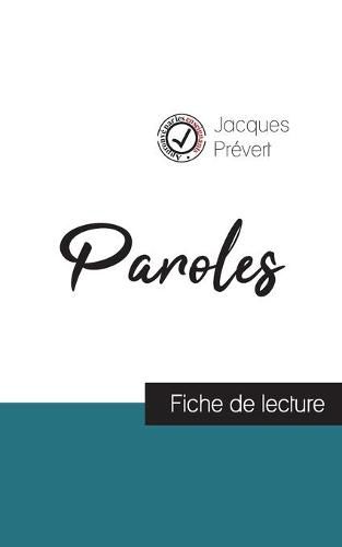 Cover image for Paroles de Jacques Prevert (fiche de lecture et analyse complete de l'oeuvre)