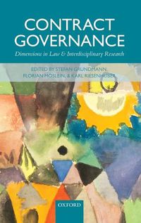 Cover image for Contract Governance: Dimensions in Law and Interdisciplinary Research