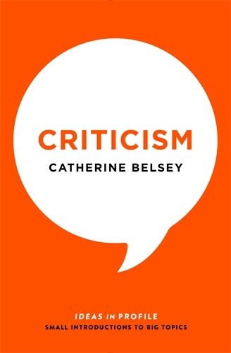 Cover image for Criticism: Ideas in Profile