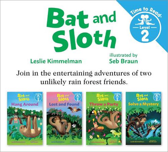 Cover image for Bat and Sloth Set #1 (Bat and Sloth: Time to Read, Level 2)