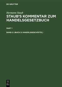 Cover image for (Buch 3: Handelsgeschafte.)